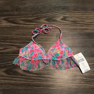 💥NWT Lauren James Floral Ruffle Halter